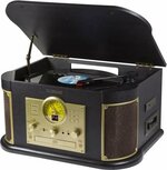 Technaxx TX-103 platenspeler met cassette, radio en cd